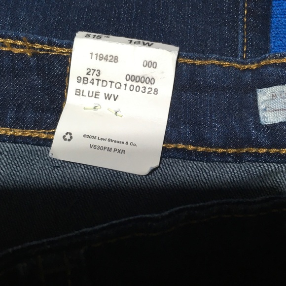 Levi’s 515 Boot Cut Jeans Size 16W NWT Stretch - Picture 5 of 12